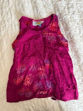 Bright Floral Girls Tank Top